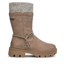 Botki Jana. Brązowe botki damskie JANA, bez obcasa, na płaskiej podeszwie, bez zapięcia. Za 319.99 zł.