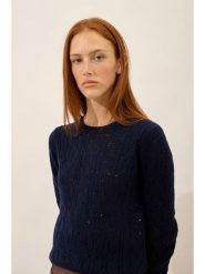 Just Cashmere Kaszmirowy sweter "Nadia" w kolorze granatowym rozmiar: XL. Niebieskie swetry klasyczne damskie Just Cashmere, xl, z kaszmiru, bez kołnierzyka. Za 739.99 zł.