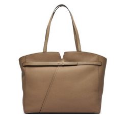 Torebka BOSS. Brązowe shopper bag Boss, bez wzorów, bez dodatków. Za 1,849.00 zł.