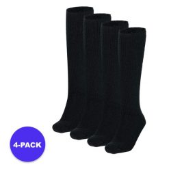 Podkolanówki termiczne damskie 4 pary. Brązowe skarpetki damskie HEAT KEEPER, bez wzorów, z elastanu. Za 245.29 zł.