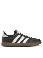 Adidas Sneakersy Breaknet Sleek JQ7317 Czarny. Czarne obuwie sportowe damskie Adidas, ze skóry, bez zapięcia. Za 199.99 zł.