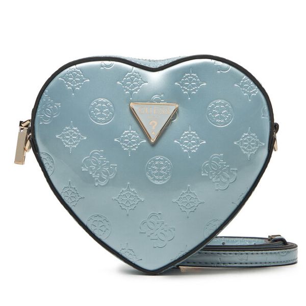 Torebka Guess. Niebieskie torebki wieczorowe damskie Guess, z aplikacjami, bez dodatków. Za 259.99 zł.