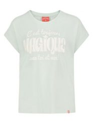 Eight2Nine Koszulka w kolorze jasnozielonym rozmiar: S. Zielone koszulki damskie Eight2Nine, s, bez wzorów, z bawełny, bez kołnierzyka, bez ramiączek. Za 43.99 zł.