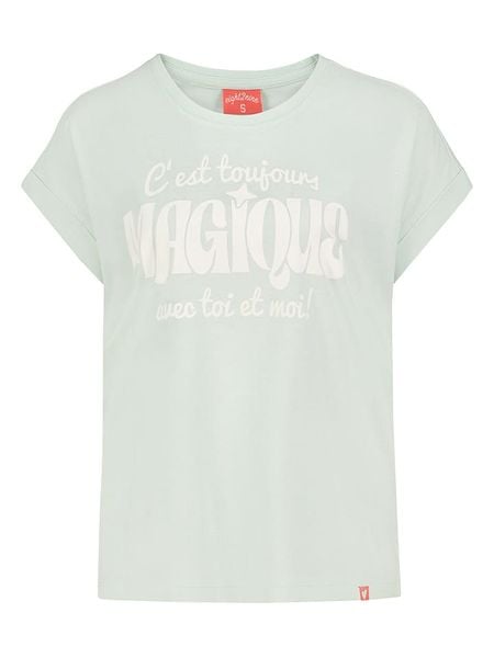 Eight2Nine Koszulka w kolorze jasnozielonym rozmiar: S. Zielone koszulki damskie Eight2Nine, s, bez wzorów, z bawełny, bez kołnierzyka, bez ramiączek. Za 43.99 zł.