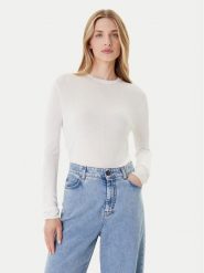 Calvin Klein Sweter LV044C339G Écru Regular Fit. Swetry klasyczne damskie Calvin Klein, l, z wiskozy, bez kołnierzyka. Za 309.99 zł.