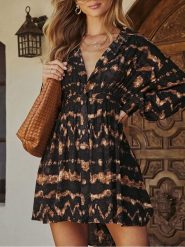 Milan Kiss Sukienka w kolorze czarno-brązowym rozmiar: XL. Czarne sukienki damskie Milan Kiss, bez wzorów, z wiskozy, bez ramiączek. Za 173.99 zł.