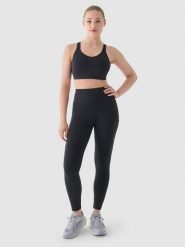 4F Legginsy do biegania z wysokim stanem damskie - szare XL. Szare legginsy damskie 4F, s, bez wzorów, z dzianiny. W wyprzedaży za 99.99 zł.