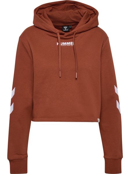 Sweat damska bluza z kapturem Hummel Legacy. Brązowe bluzy damskie Hummel, xs, bez wzorów, z bawełny, z kapturem. Za 136.50 zł.