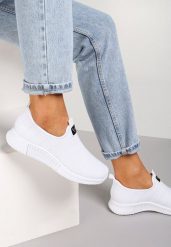 Białe Buty Sportowe Daemnessa. Białe obuwie sportowe casual damskie Renee, z dresówki. Za 44.99 zł.