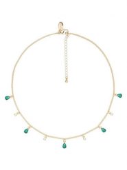 U.S. Polo Assn. Pozłacany naszyjnik z kamieniami ozdobnymi - dł. 36 cm rozmiar: onesize. Zielone naszyjniki damskie U.S. Polo Assn., metalowe. Za 65.99 zł.