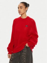 ROTATE Sweter 113769 Czerwony Regular Fit. Czerwone swetry klasyczne damskie ROTATE, z syntetyku, bez kołnierzyka. Za 799.99 zł.