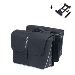 Torba tylna z poliestru Basil Forte Mik 2.0. Czarne torby sportowe BASIL, bez wzorów, z materiału. Za 405.49 zł.
