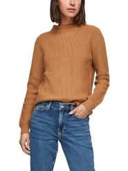 S.OLIVER RED LABEL Sweter w kolorze jasnobrązowym rozmiar: 38. Brązowe swetry klasyczne damskie s.Oliver RED LABEL, s, bez kołnierzyka. Za 87.19 zł.