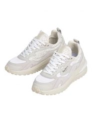 Pepe Jeans FOOTWEAR Skórzane sneakersy "Winslow" w kolorze kremowym rozmiar: 39. Brązowe obuwie sportowe damskie Pepe Jeans FOOTWEAR, z jeansu, bez zapięcia. Za 199.03 zł.