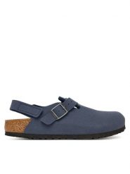 Birkenstock Sandały Tokio As 1027917 D Granatowy. Niebieskie sandały chłopięce Birkenstock, ze skóry, bez zapięcia. Za 339.99 zł.