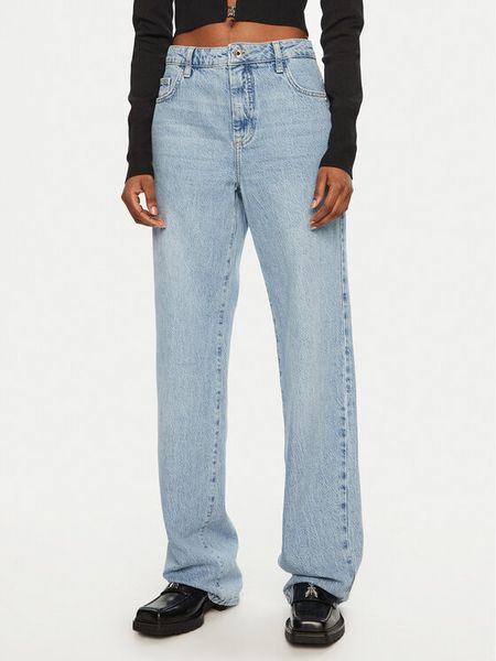 Patrizia Pepe Jeansy 8P0692/D1WZB-CA49 Niebieski Regular Fit. Niebieskie jeansy damskie Patrizia Pepe. Za 459.99 zł.