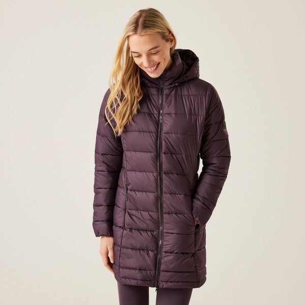 Starler damska wodoodporna turystyczna pikowana kurtka. Fioletowe kurtki damskie Regatta, bez wzorów, bez kaptura. Za 179.99 zł.