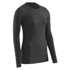 Koszulka sportowa z długim rękawem CEP Cold Weather Base damska. Czarne koszulki sportowe damskie CEP, xs, bez wzorów, bez ramiączek, do biegania. Za 209.00 zł.