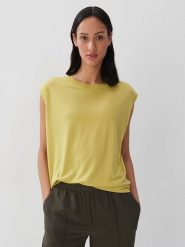 Someday. Koszulka w kolorze żółtym rozmiar: 38. Żółte bluzki damskie someday., bez wzorów, z lyocellu, bez kołnierzyka, bez ramiączek. Za 121.99 zł.