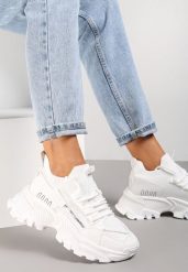 Białe Sneakersy Kharena. Białe obuwie sportowe damskie Renee, bez zapięcia. Za 109.99 zł.