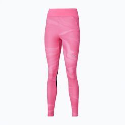 Legginsy damskie Mizuno Printed. Czerwone legginsy damskie Mizuno, l, bez wzorów, z elastanu. Za 149.99 zł.