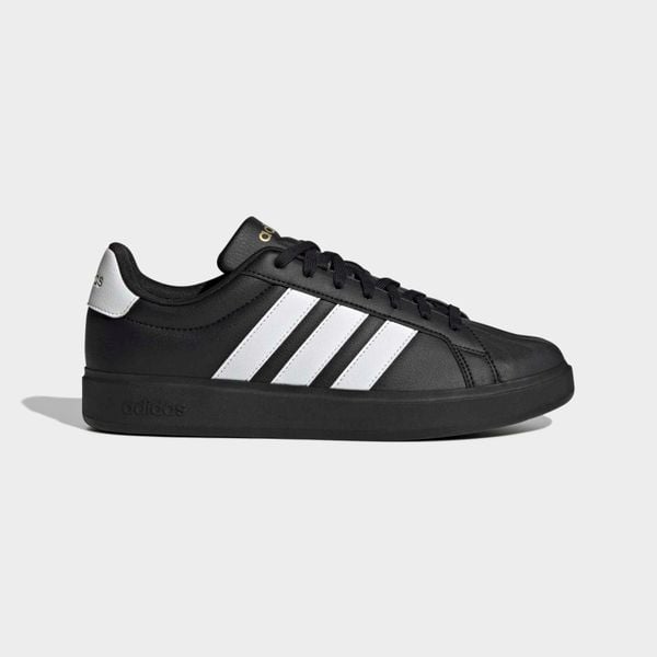 Sneakersy damskie ADIDAS Street Talk. Czarne obuwie sportowe casual damskie Adidas, z gumy, bez zapięcia. Za 289.99 zł.