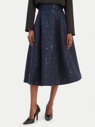 Rinascimento Spódnica trapezowa CFC0126542003 Granatowy Regular Fit. Niebieskie spódnice damskie Rinascimento, s, bez wzorów, z syntetyku. Za 719.99 zł.