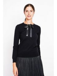 ASSUILI Sweter w kolorze czarnym rozmiar: 34. Czarne swetry klasyczne damskie Assuili, bez kołnierzyka. Za 104.99 zł.