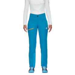 Spodnie skitourowe damskie Mammut Aenergy SO softshell. Niebieskie spodnie sportowe damskie Mammut, na zimę, bez wzorów, z elastanu, narciarskie. Za 766.70 zł.