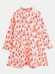 Mini Rodini Sukienka codzienna Fuchsia 2475010842 Kolorowy Regular Fit. Różowe sukienki dziewczęce Mini Rodini, bez wzorów, z bawełny, bez ramiączek, mini, proste. Za 169.99 zł.