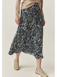 TATUUM Spódnica w kolorze granatowo-beżowym rozmiar: 40. Niebieskie spódnice damskie TATUUM, bez wzorów, z wiskozy, midi. Za 143.90 zł.