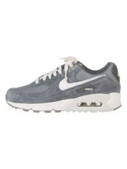 Nike Skórzane sneakersy "Air Max 90 Premium" w kolorze szaro-białym rozmiar: 38,5. Szare obuwie sportowe damskie Nike, z materiału, bez zapięcia. Za 484.31 zł.