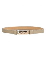 Charm Skórzany pasek w kolorze beżowym rozmiar: onesize. Brązowe paski damskie Charm, bez wzorów, z materiału. Za 114.95 zł.