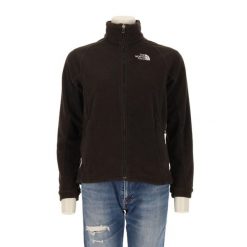 Damska czarna polarowa kurtka TNF. Czarne kurtki damskie The North Face, l, bez wzorów, z polaru, bez kaptura. Za 170.36 zł.