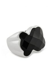 TOUS Pierścionek Icon Color 1000217912 Czarny. Czarne pierścionki damskie tous, srebrne. Za 469.99 zł.