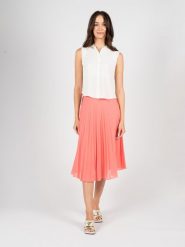 Patrizia Pepe Koszula | 8C0624/A8I1 | Kobieta | Biały. Białe koszule damskie Patrizia Pepe, na lato, bez wzorów, z materiału, bez kołnierzyka, bez ramiączek. W wyprzedaży za 299.00 zł.