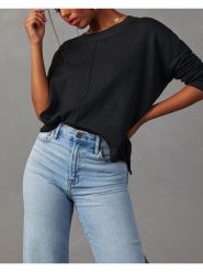 Milan Kiss Sweter w kolorze czarnym rozmiar: L. Czarne swetry klasyczne damskie Milan Kiss, l, bez kołnierzyka. Za 131.74 zł.