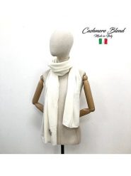 MILANO AMOUR Szal w kolorze białym - 190 x 50 cm rozmiar: onesize. Białe szaliki damskie MILANO AMOUR, bez wzorów, z kaszmiru. Za 174.84 zł.