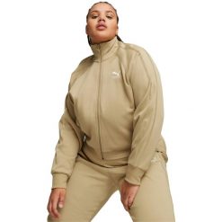Kurtka Puma T7 Track Jacket, Kobiety. Brązowe kurtki damskie Puma, l, bez wzorów, z bawełny, bez kaptura. Za 390.00 zł.