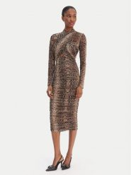 Bardot Sukienka koktajlowa Aliyah 56305DB4 Brązowy Slim Fit. Brązowe sukienki damskie Bardot, bez wzorów, z syntetyku, wizytowe, bez ramiączek. Za 529.99 zł.