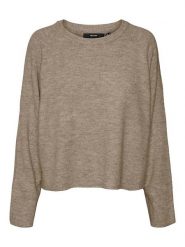 Vero Moda Sweter w kolorze jasnobrązowym rozmiar: XL. Brązowe swetry klasyczne damskie Vero Moda, xl, bez kołnierzyka. Za 87.95 zł.