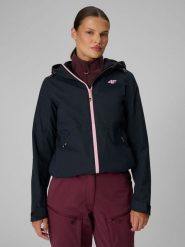 4F Kurtka trekkingowa membrana 10000 damska - czarna XL. Czarne kurtki damskie 4F, m, bez wzorów, bez kaptura. Za 399.99 zł.
