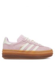 Adidas Sneakersy Gazelle Bold JQ7777 Różowy. Czerwone obuwie sportowe damskie Adidas, ze skóry, bez zapięcia. W wyprzedaży za 399.99 zł.