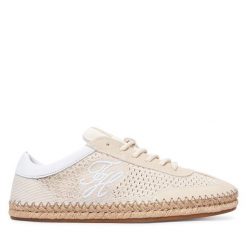 Espadryle Tommy Hilfiger. Brązowe espadryle damskie Tommy Hilfiger, bez wzorów, bez obcasa. Za 449.99 zł.