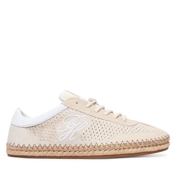 Espadryle Tommy Hilfiger. Brązowe espadryle damskie Tommy Hilfiger, bez wzorów, bez obcasa. Za 449.99 zł.