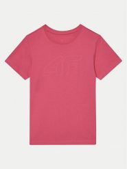 4F T-Shirt 4FJWMM00TTSHF1803 Różowy Regular Fit. Czerwone koszulki i t-shirty dziewczęce 4F, bez wzorów, z bawełny, bez kołnierzyka, bez ramiączek. Za 39.99 zł.