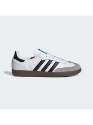Adidas Skórzane sneakersy "Samba OG" w kolorze czarno-biało-szarym rozmiar: 43 1/3. Białe obuwie sportowe damskie Adidas, z materiału, bez zapięcia. Za 502.76 zł.