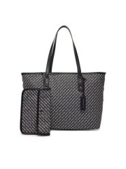 John Richmond Torebka RWP25122BO Czarny. Czarne shopper bag John Richmond, bez wzorów, z materiału, bez dodatków. Za 439.99 zł.