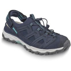 Buty trekkingowe damskie MEINDL Bari Lady - Comfort fit. Niebieskie obuwie trekkingowe damskie MEINDL, bez zapięcia. W wyprzedaży za 374.50 zł.