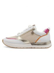 Tamaris Sneakersy w kolorze złoto-beżowo-białym rozmiar: 36. Białe obuwie sportowe damskie Tamaris, bez zapięcia. Za 166.88 zł.